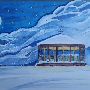 Deal Bandstand in the Snow